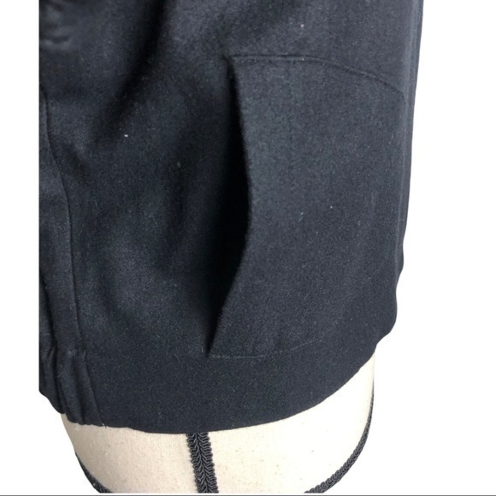 Echo Black Wool Blend Short Sleeve Cropped Jacket Size S/M - Picture 6 of 9